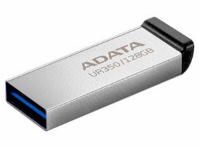 Usb Adata Ur350 128gb Usb 3.2 Gen1 Metalica Negro (ur350-128g-rsrbk), Adata