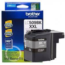 Cartucho Brother Lc509bk Negro 2,400 Pag. Aprox. Alto Rend, Brother