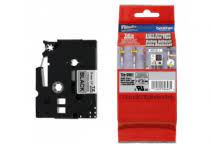 Cinta Brother Tzes961 Negro Sobre Plata Mate 36 Mm X 8m, Brother