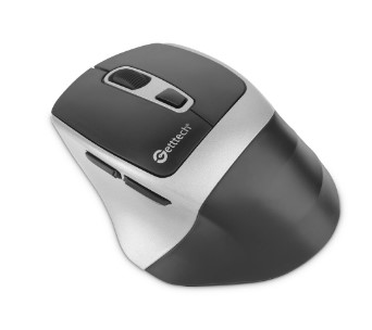 Mouse Inalambrico Getttech 6d De Oficina (negro/plateado) Ggm-stdbw-01-sl, Getttech