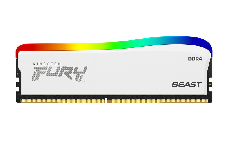 Memoria Ddr4 Kingston Furybeast White Rgb 8gb 3200mhz(kf432c16bwa/8), Kingston