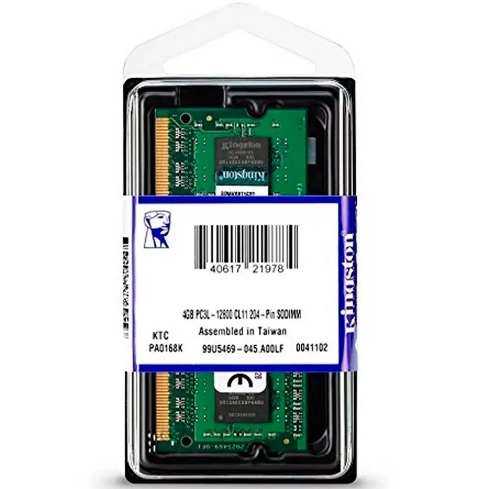 Memoria Sodimm Ddr3l Kingston 8gb 1600mhz Cl11 1.35v (kvr16ls11/8wp), Kingston