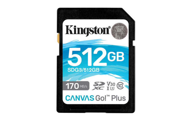 Memoria Kingston Sdxc Canvas Go! Plus 170rc10 Uhs-i U3 V30(sdg3/512gb), Kingston
