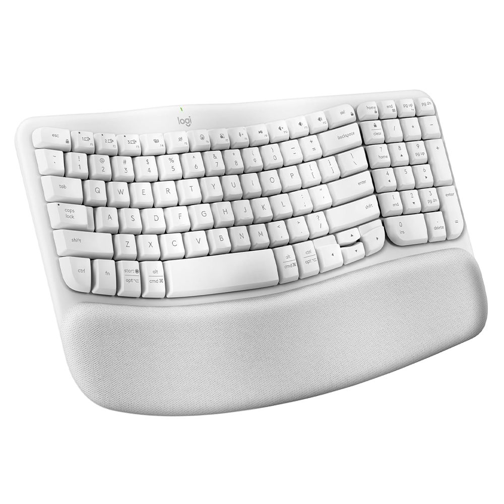 Teclado Logitech Wave Keys Usb Bt Multidisp. Offwhite (920-012279), Logitech