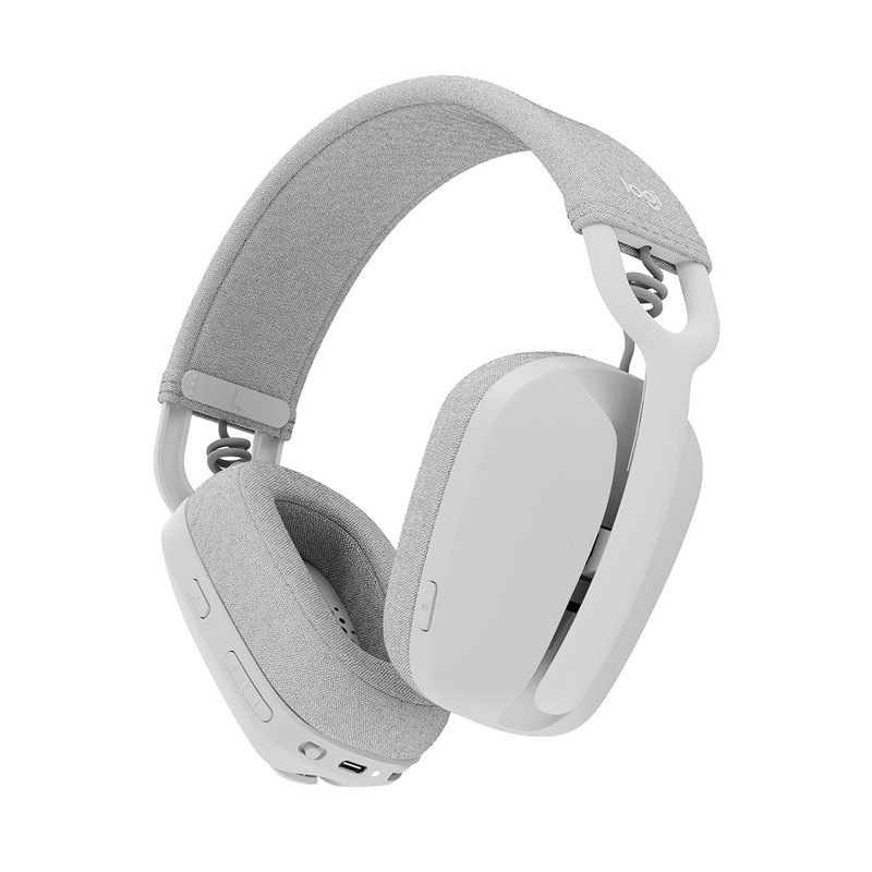 Diadema Logitech Zone Vibe 100 Bluetooth Off-white (981-001218), Logitech