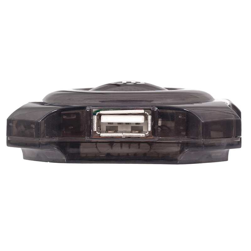 Concentrador Mini Hub Manhattan Usb 4 Ptos Negro 162272, Manhattan