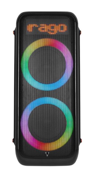 Bafle Vorago Doble 10*2 + 2*2 120w-rms Bt Tws Micr. Recargable Hifi, Vorago