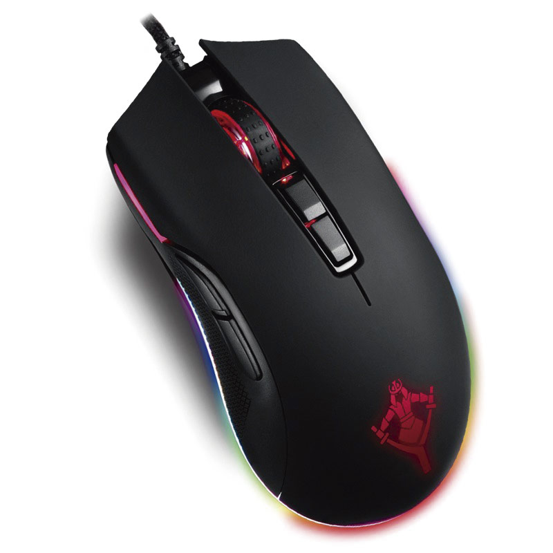 Mouse Yeyian Ymt-v70 Ymt-m2000 Claymore 2000 Gamer Optico Rgb 7 Botones 1.5mts/12000dpi/pmw3360, Yeyian