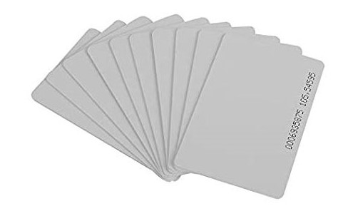 Zkteco Paquete 10 Tarjetas Id 125 Khz(idcardn-tk4100-modeloa16), Zkteco